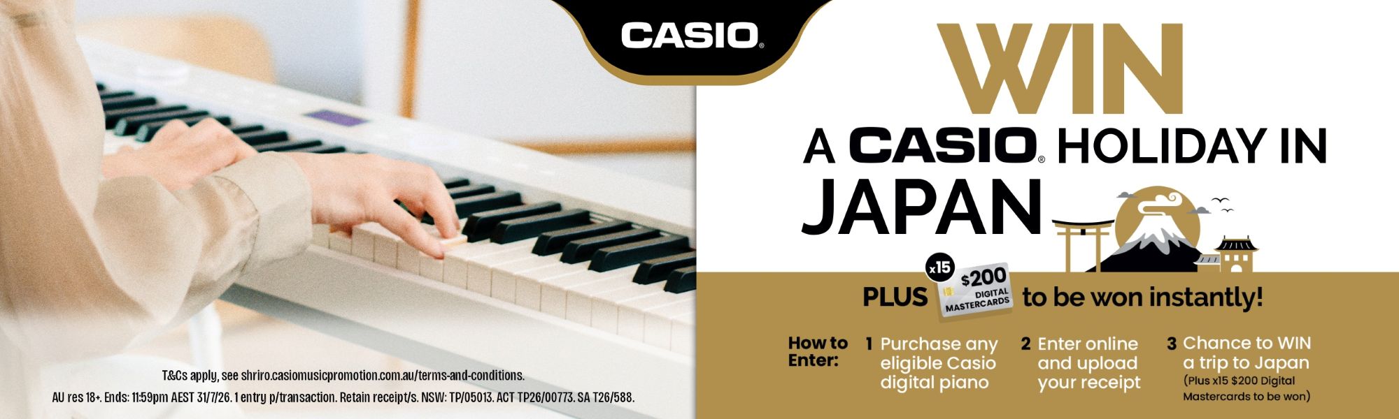 Casio Win a Trip to Japan Promotion 2026