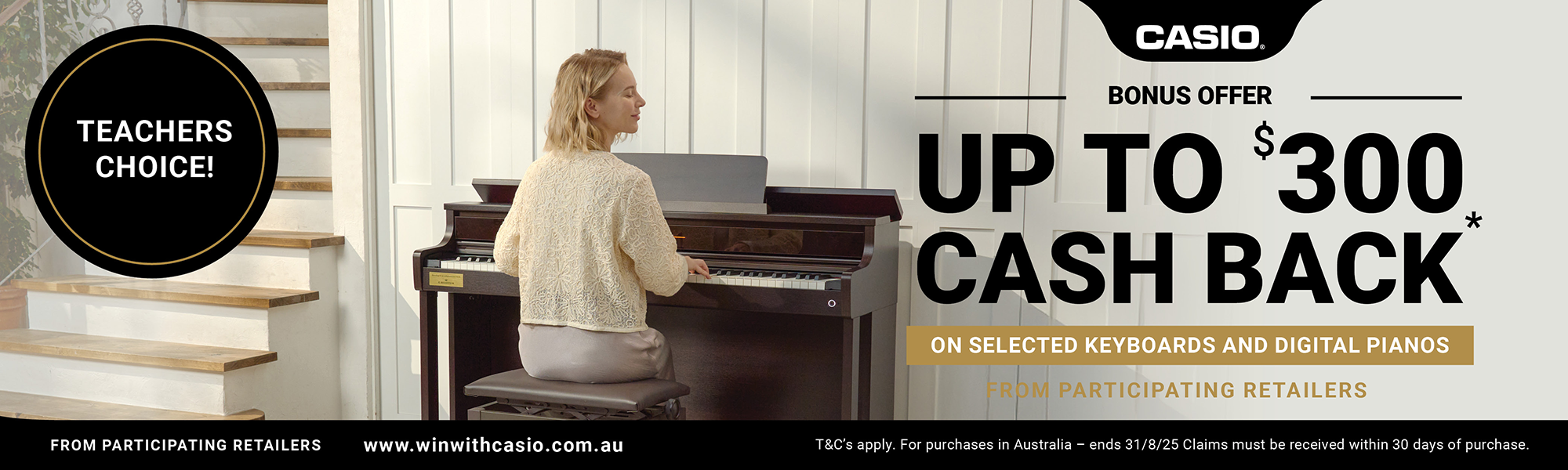 casio mid year cash back bonus offer