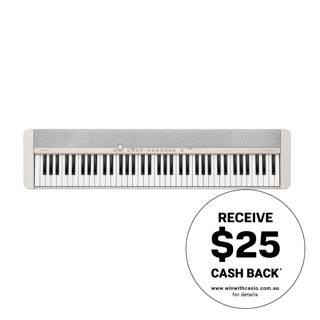 Casio CTS1 76-Note Casiotone Keyboard - White