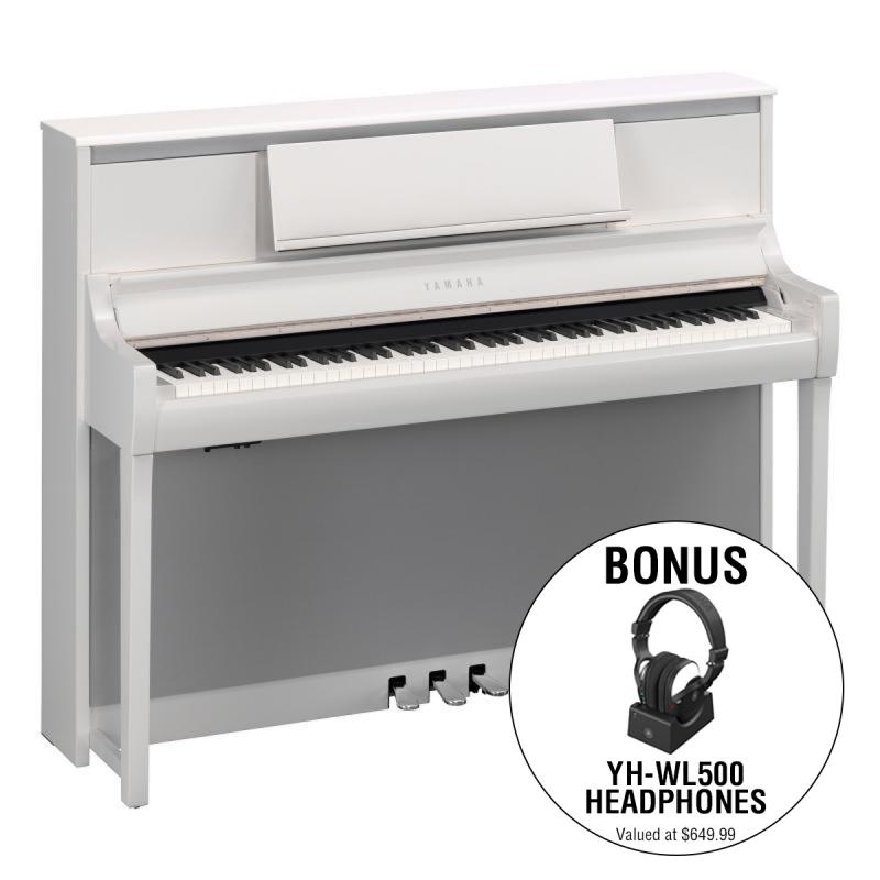 Yamaha CSP295PWH Smart Piano - Polished White