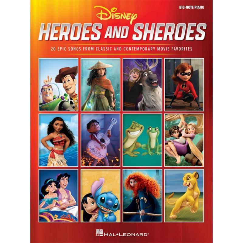 Disney Heroes and Sheroes Piano Book