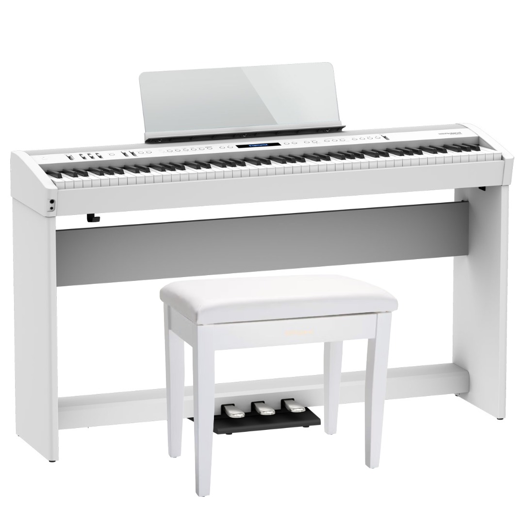 Roland FP60X Digital Piano BUNDLE - White