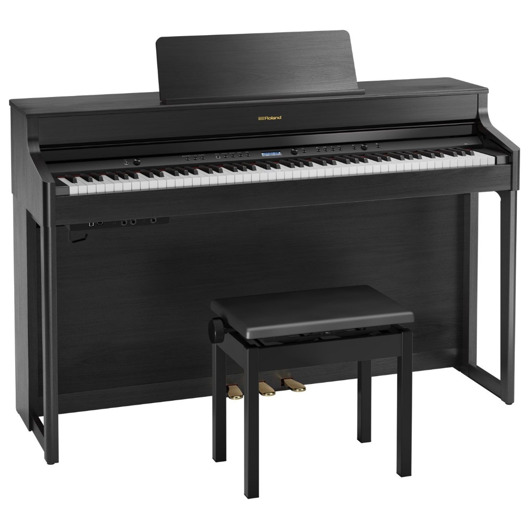 Roland HP702 Digital Piano - Charcoal Black