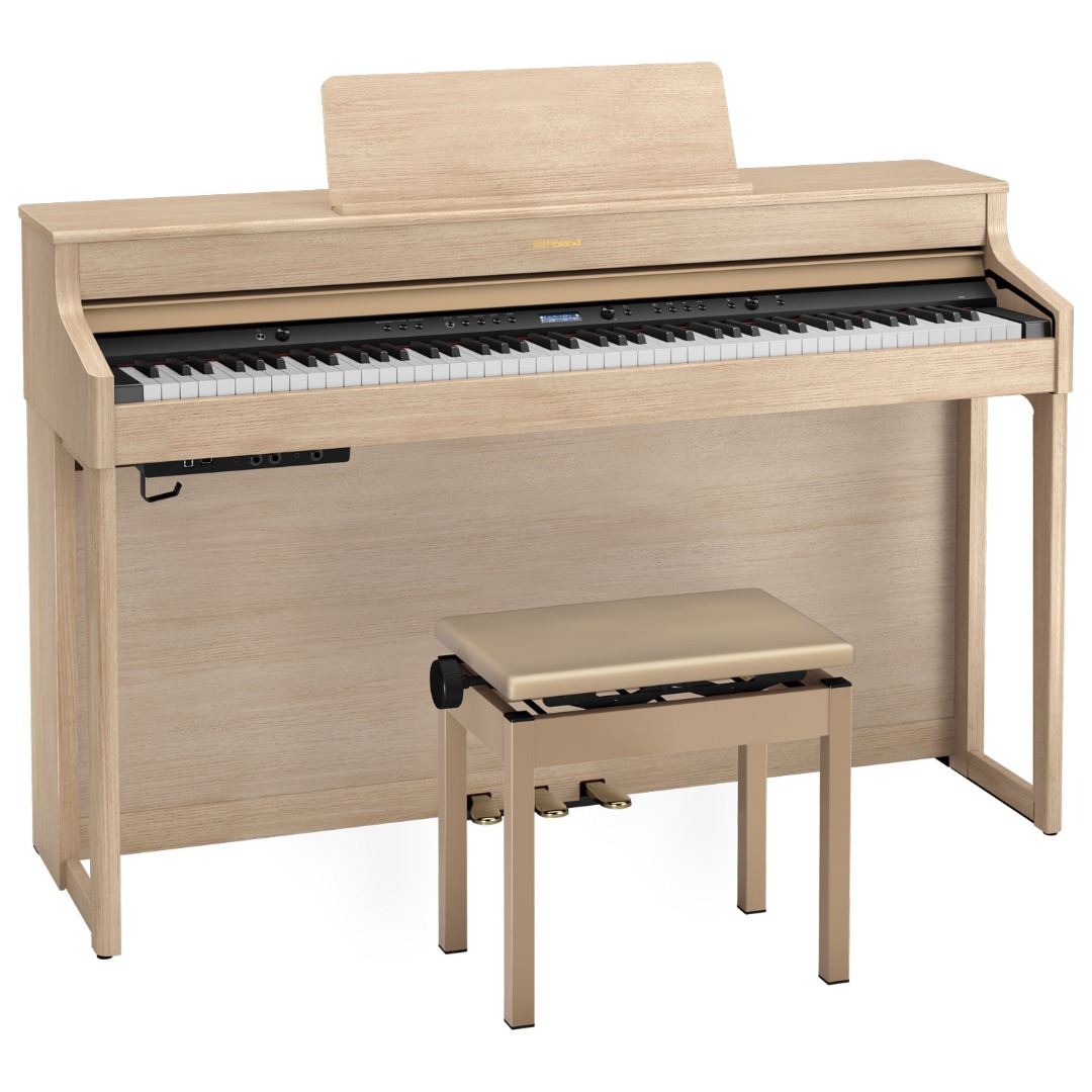Roland HP702 Digital Piano - Light Amber Oak