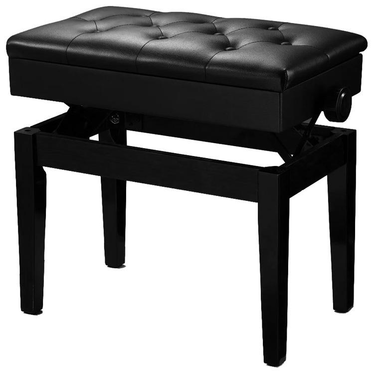 Maxtone PB102 Piano Stool Height Adjustable Ebony