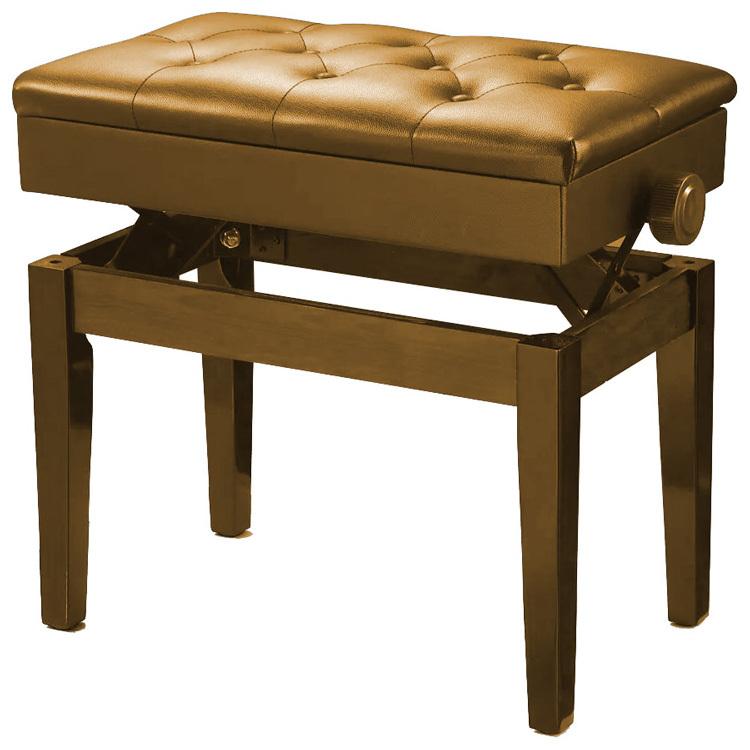 Maxtone PB102 Piano Stool Height Adjustable Walnut