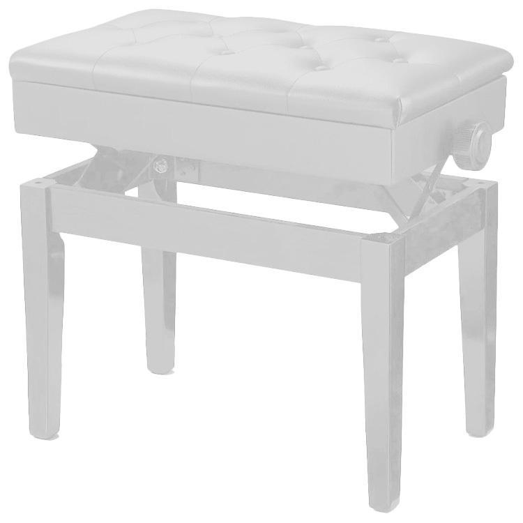 Maxtone PB102 Piano Stool Height Adjustable White