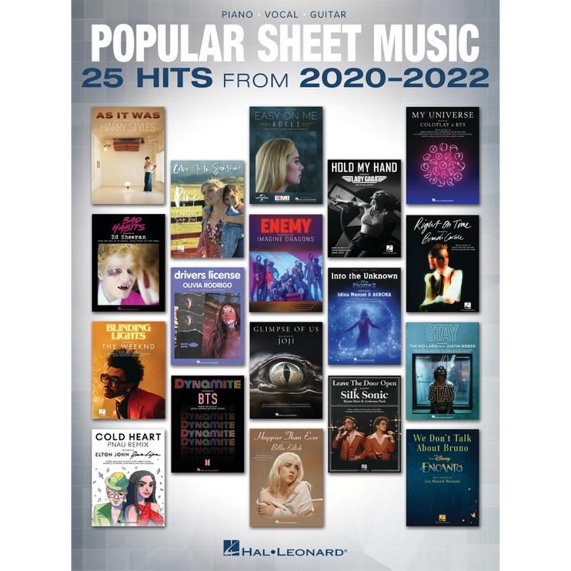 Popular Sheet Music - 25 Hits from 2020-2022