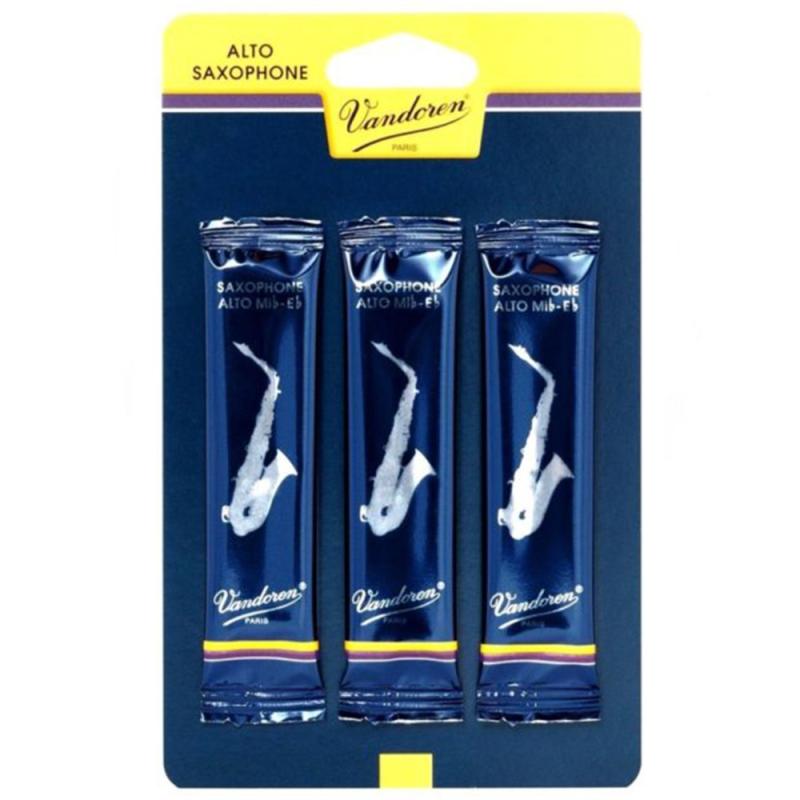 Vandoren Traditional Alto Sax Reeds - Pack of 3
