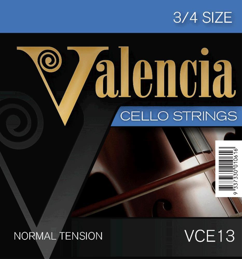 Valencia Cello Three Quarter Size Set