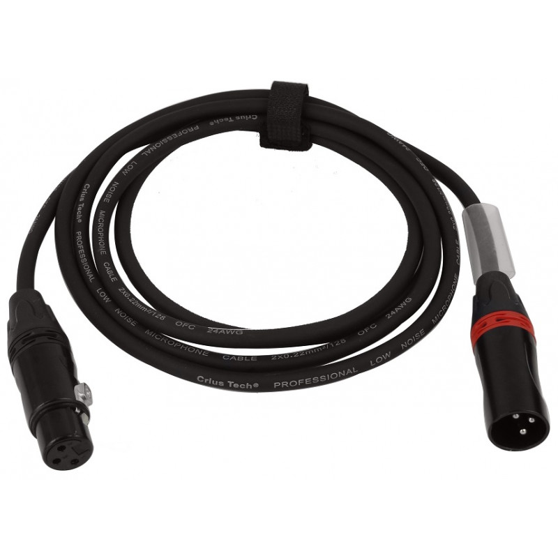 Crius Tech XLRG-2M - 2mtr XLR Male to Female Mic Cable